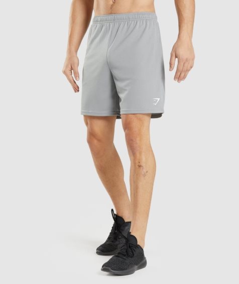 Men's Gymshark Arrival Knitted Shorts Grey | CA A0176D